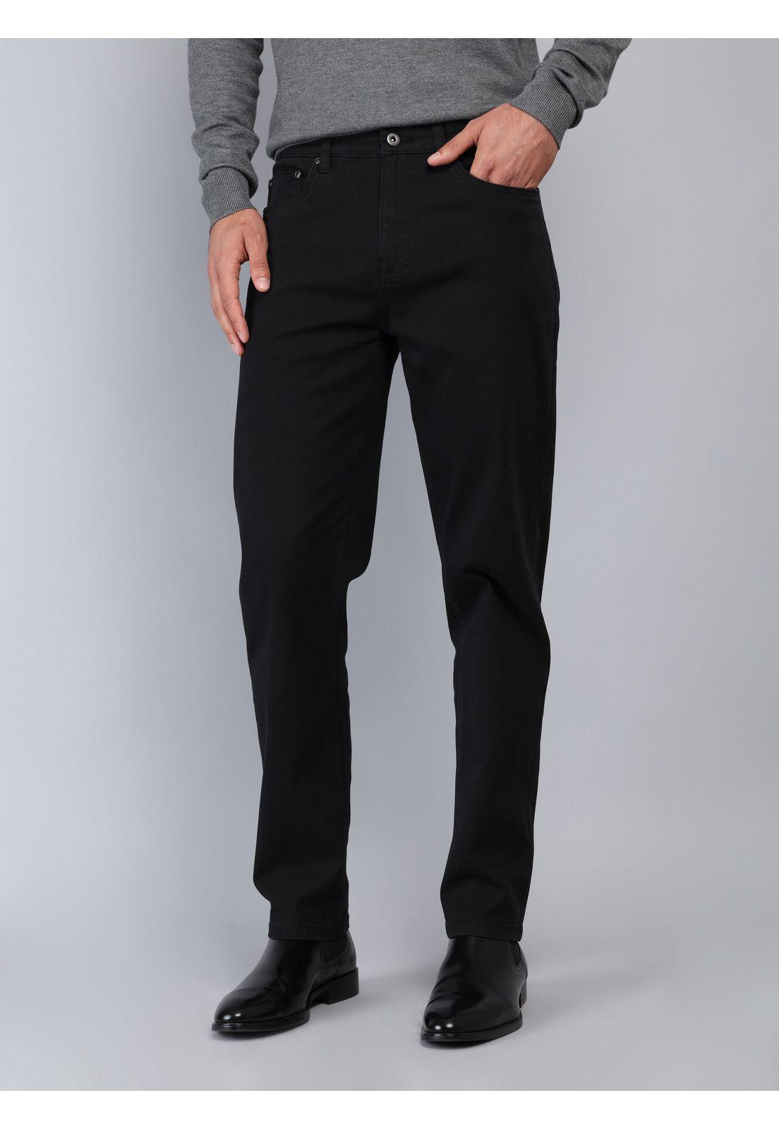 Pantalón 5 Pocket Regular Fit Negro Piero Butti PBCIB12NE-0