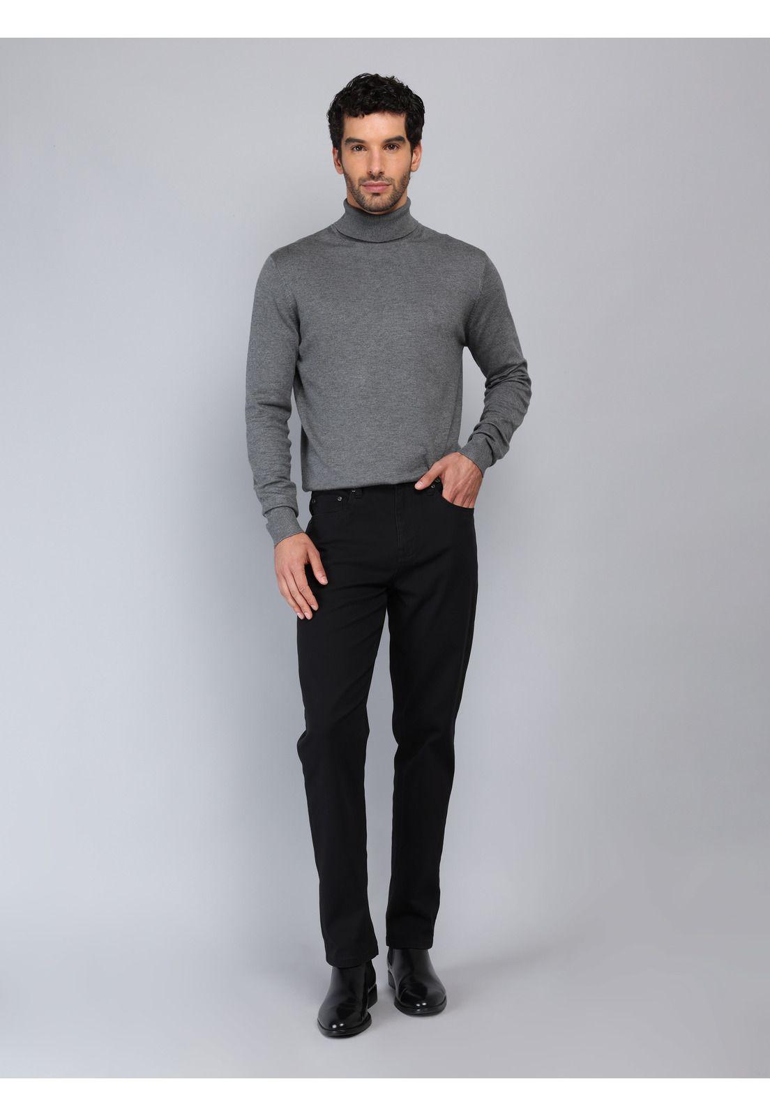 Pantalón 5 Pocket Regular Fit Negro Piero Butti PBCIB12NE-3