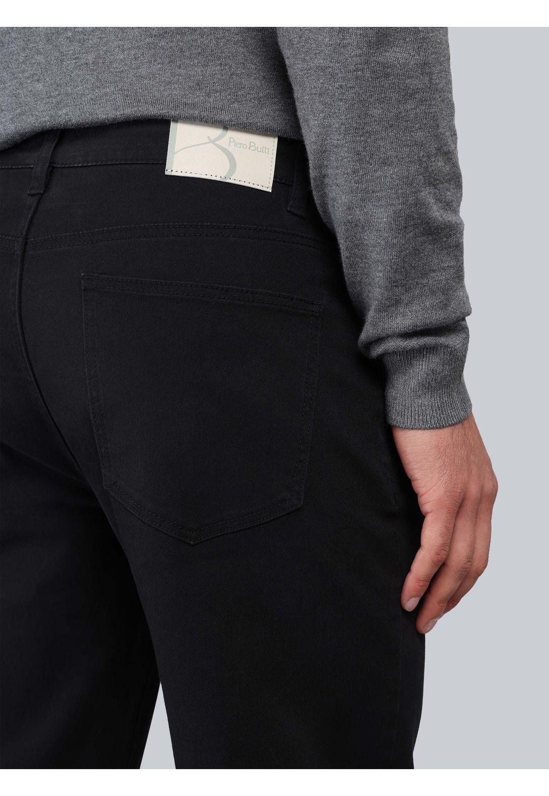 Pantalón 5 Pocket Regular Fit Negro Piero Butti PBCIB12NE-4