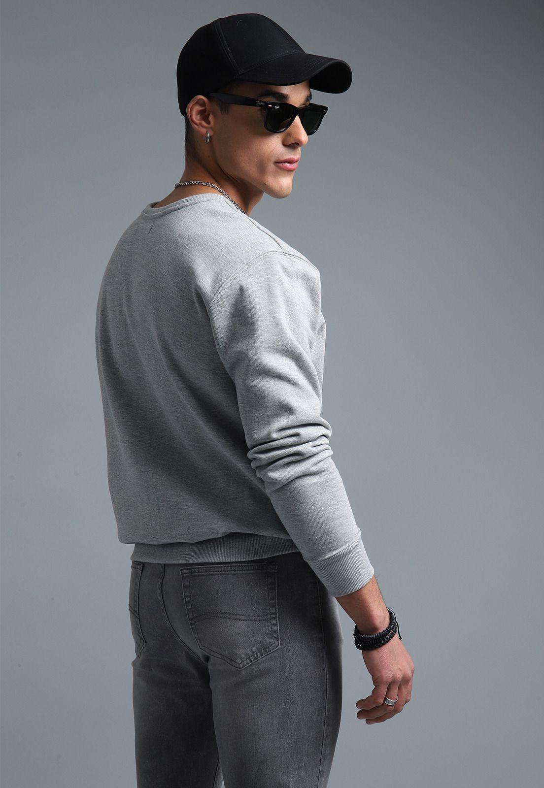 Poleron Cuello Redondo Hombre Soviet SPL2650GR-3