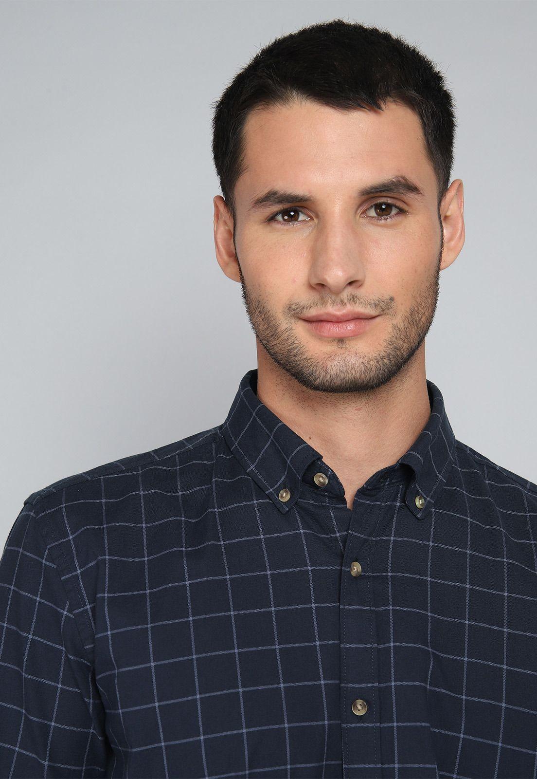 Camisa Cuadros Spandex Arrow CM31042NB-2