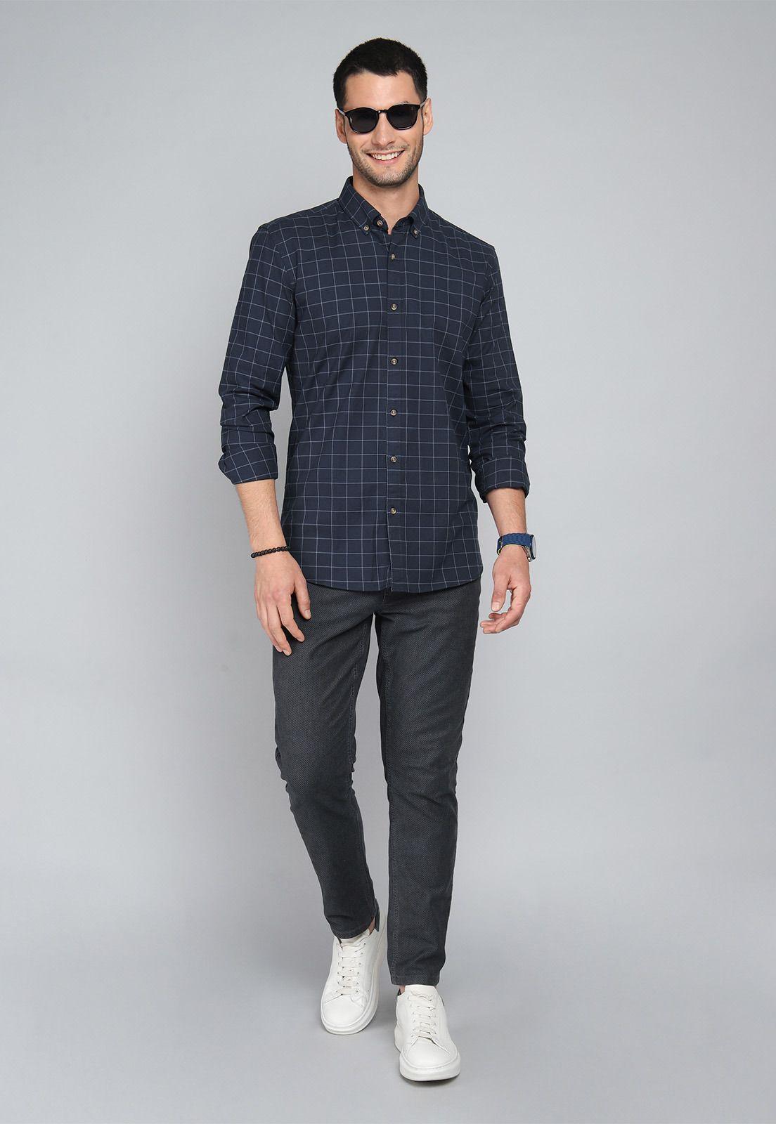 Camisa Cuadros Spandex Arrow CM31042NB-3