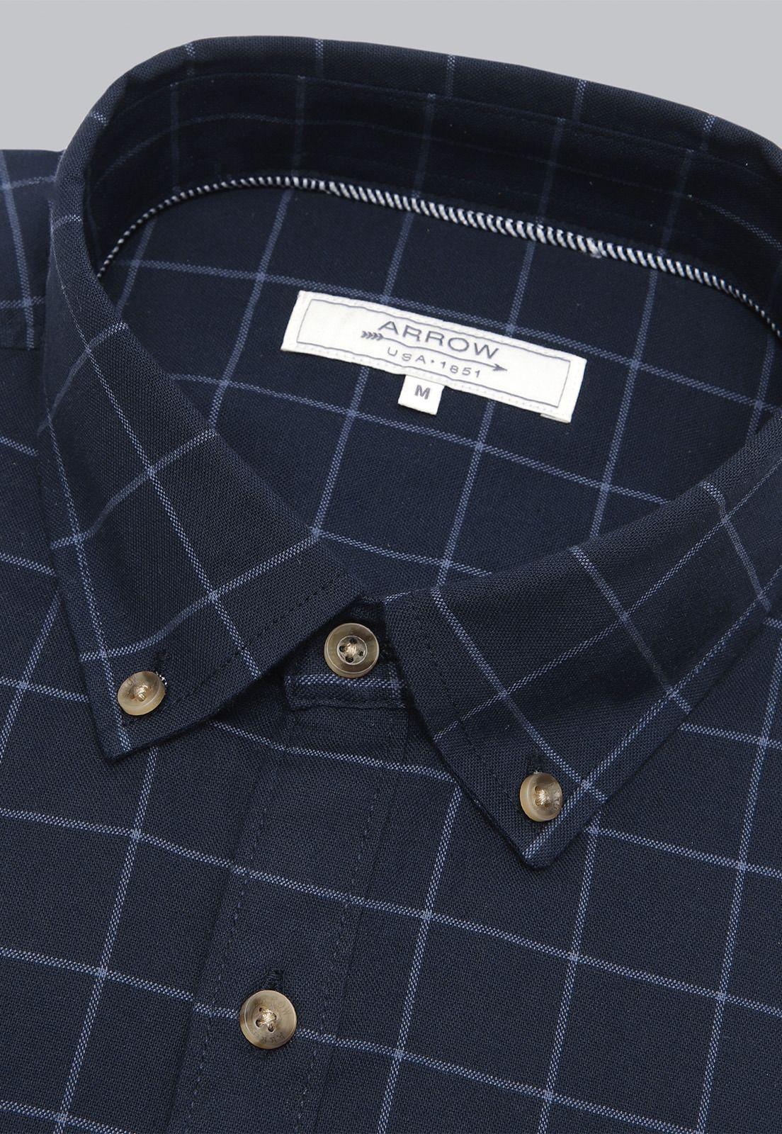 Camisa Cuadros Spandex Arrow CM31042NB-4