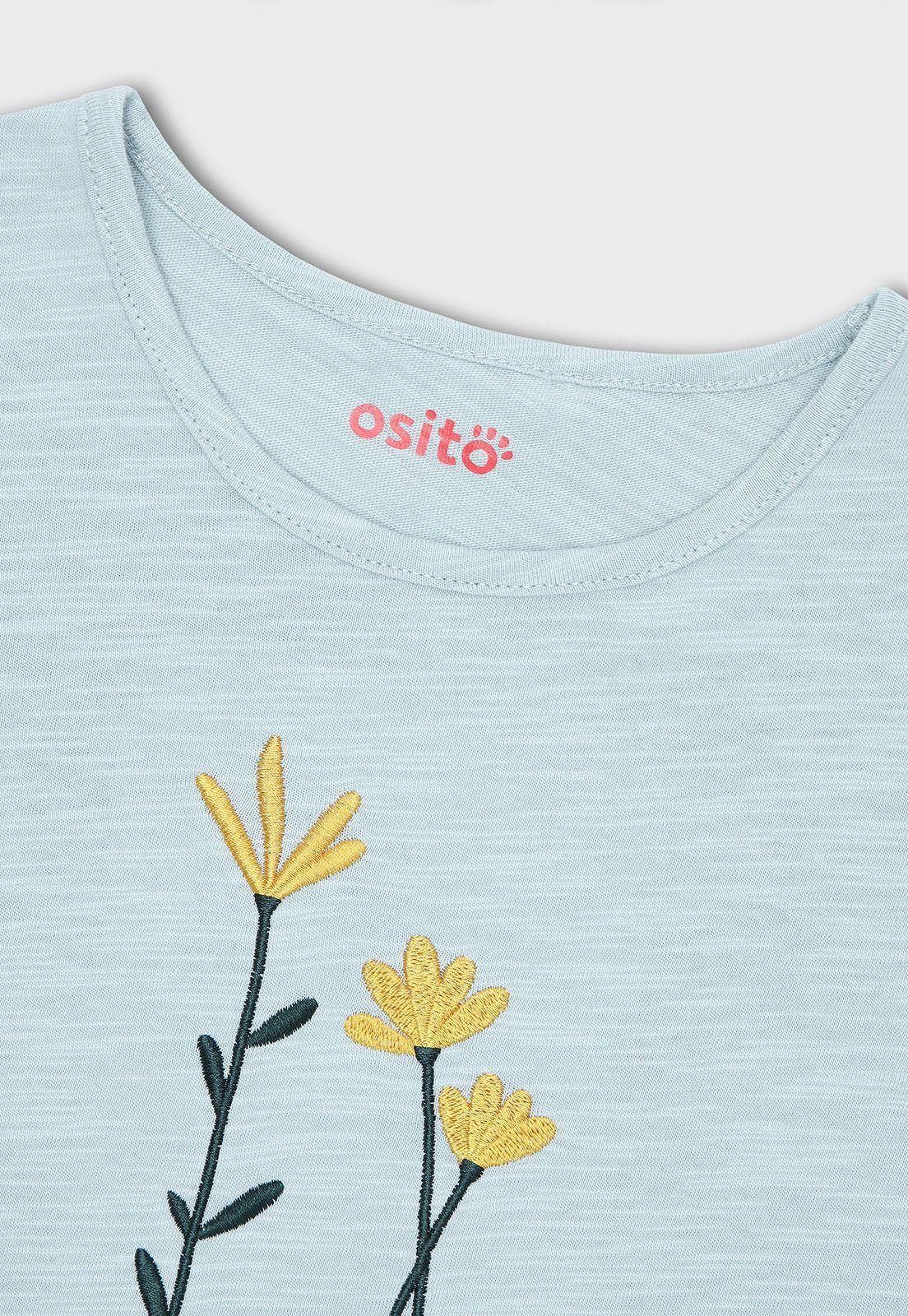 Polera Manga Larga Niña Osito POAV521AQ-2