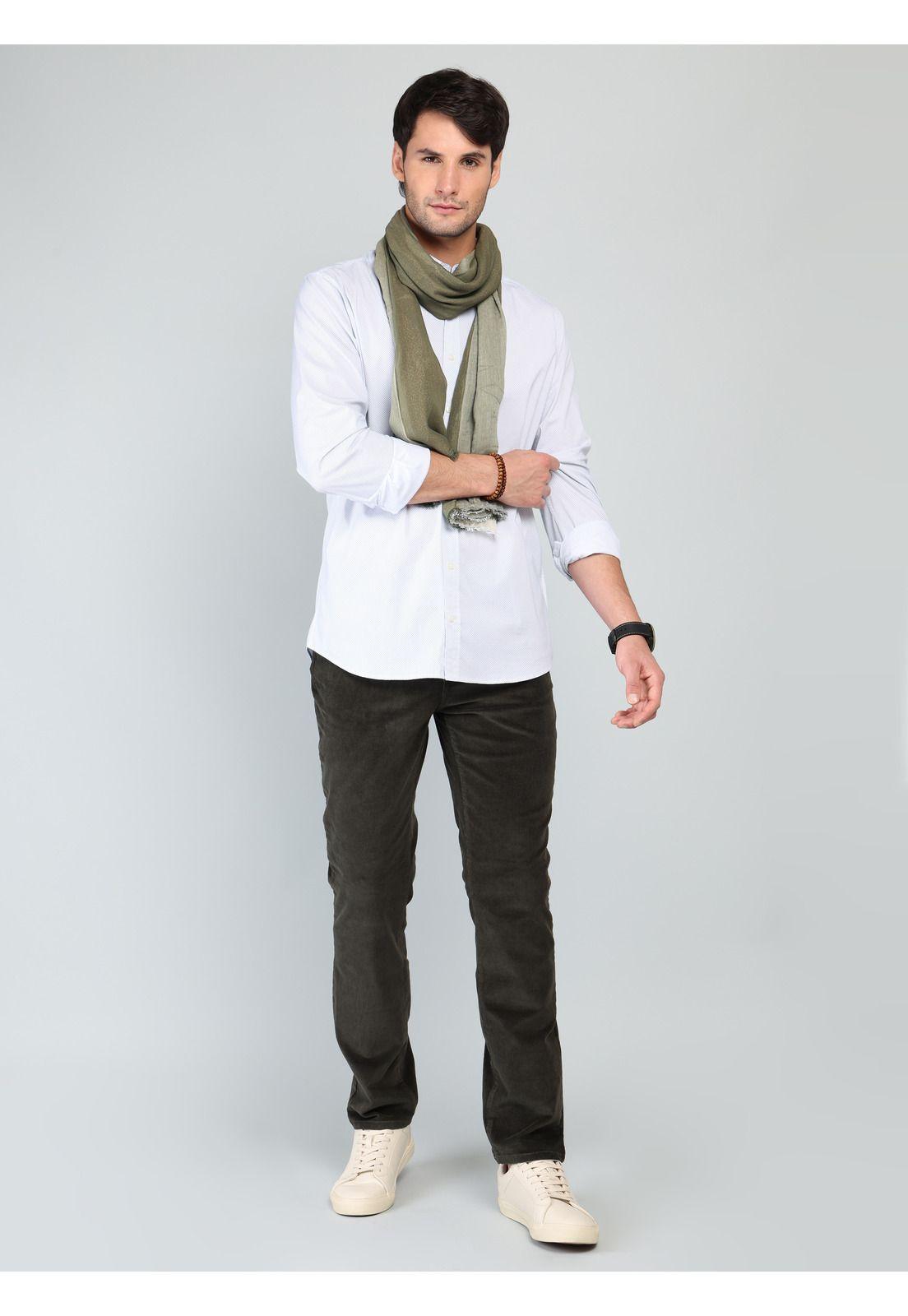 Camisa Print Spandex Regular Fit Celeste Arrow CM33017CE-3