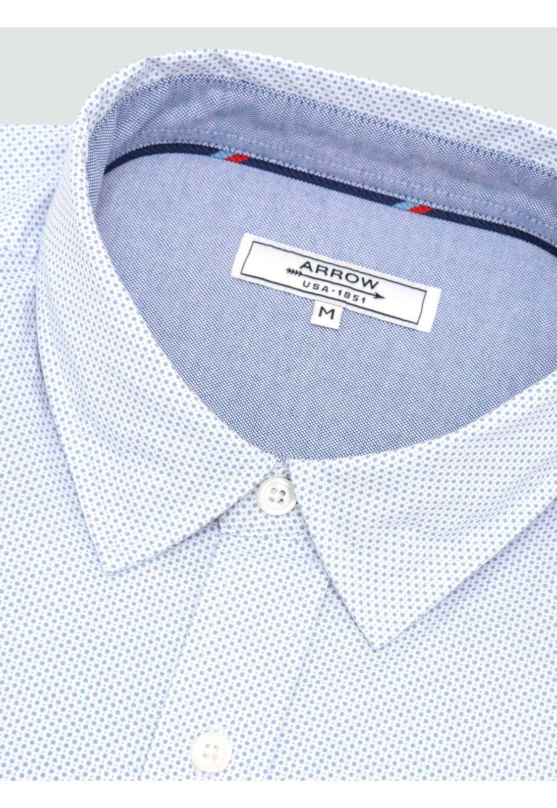 Camisa Print Spandex Regular Fit Celeste Arrow CM33017CE-4