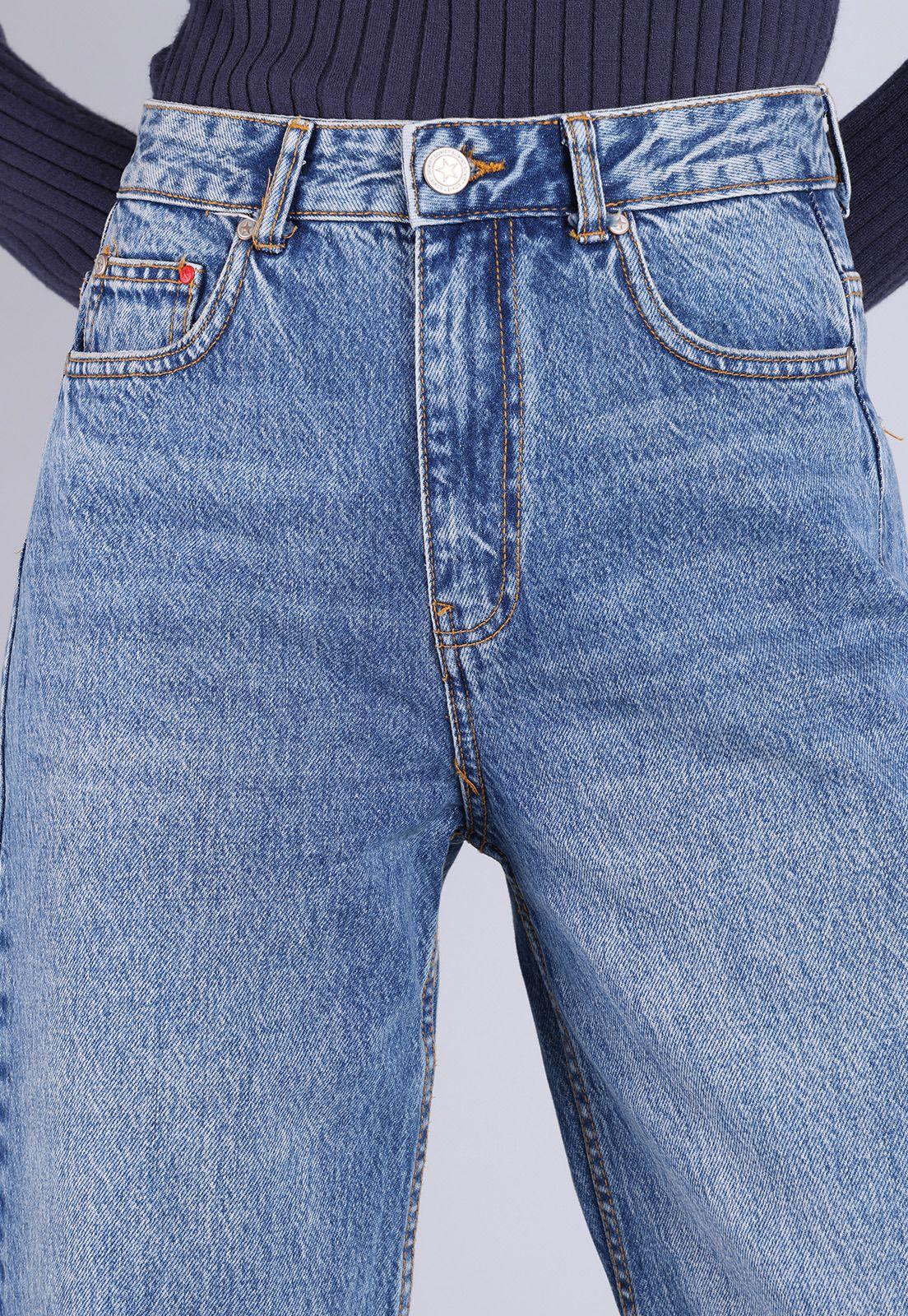 Jeans Straight Tiro Alto Mujer Soviet-2