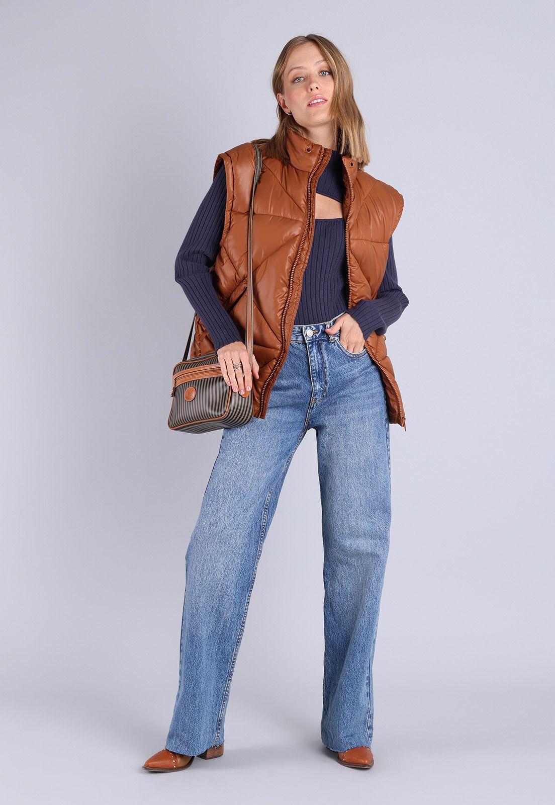 Jeans Straight Tiro Alto Mujer Soviet-5