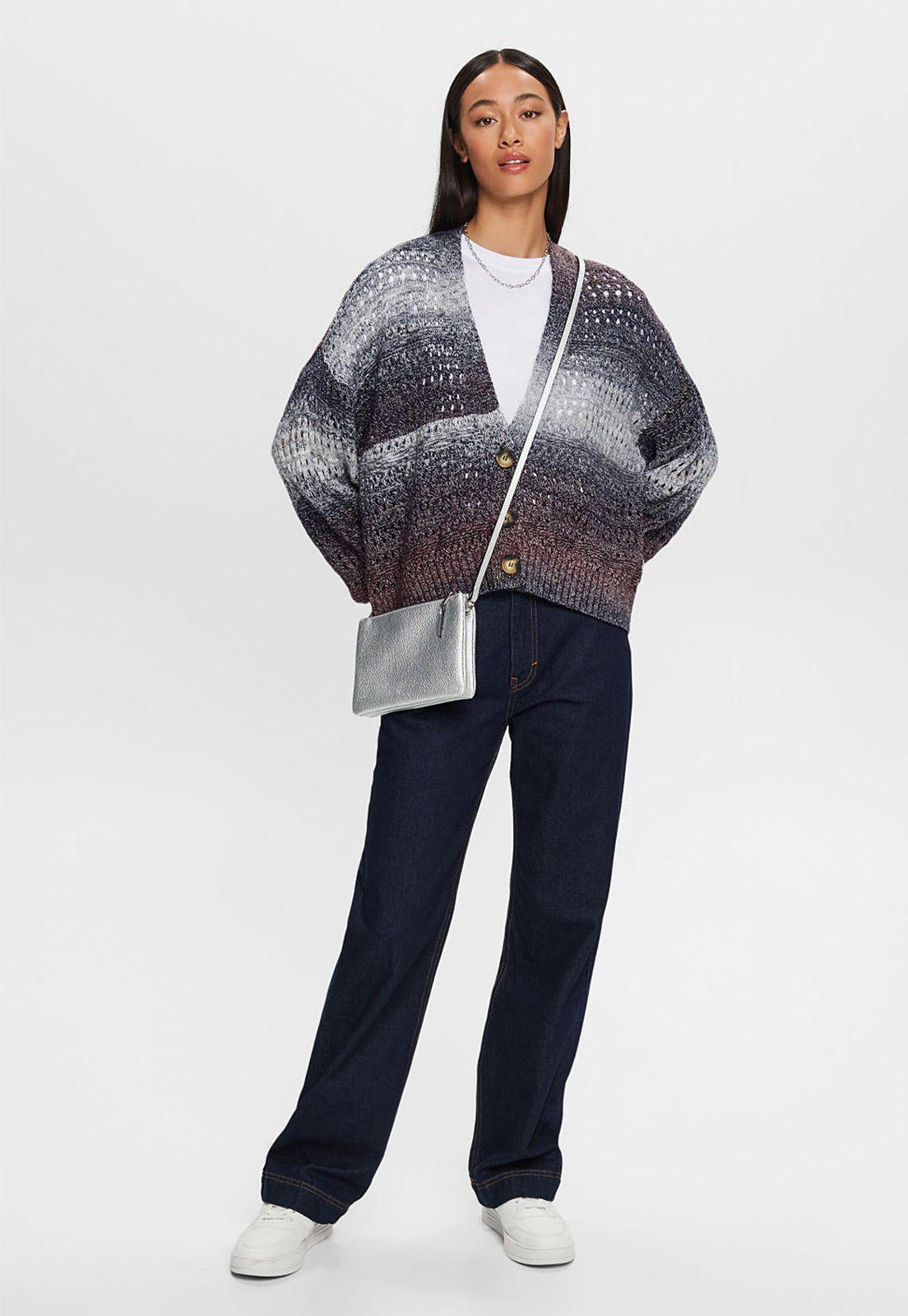 Cárdigan manga larga con cierre de botones Mujer Esprit-2