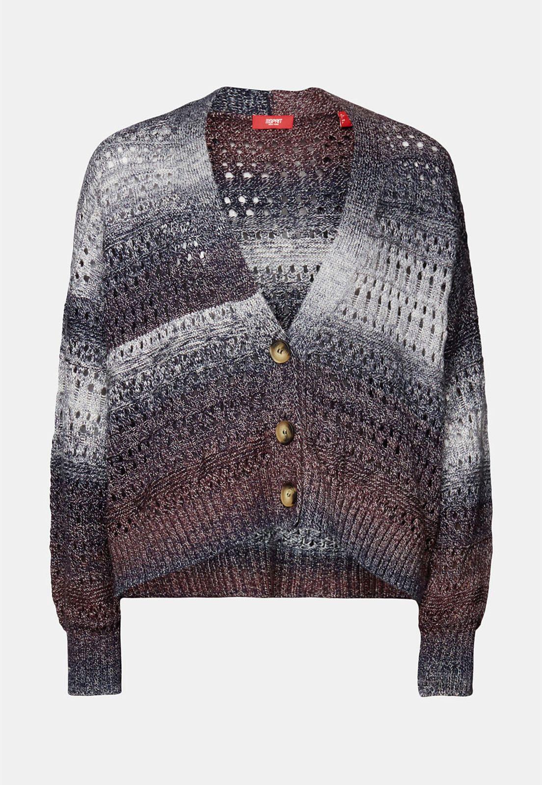 Cárdigan manga larga con cierre de botones Mujer Esprit-4