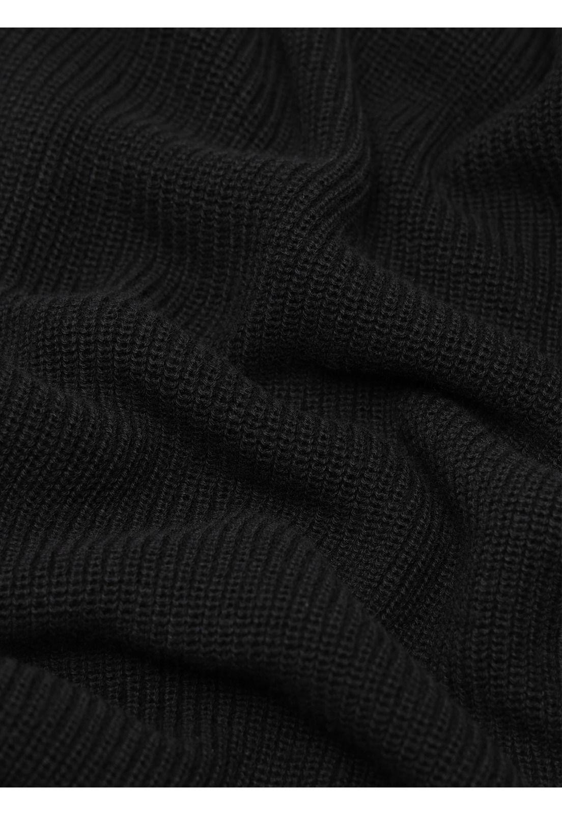 Cárdigan Texturado Regular Fit Negro Piero Butti PBDVI23NE-5