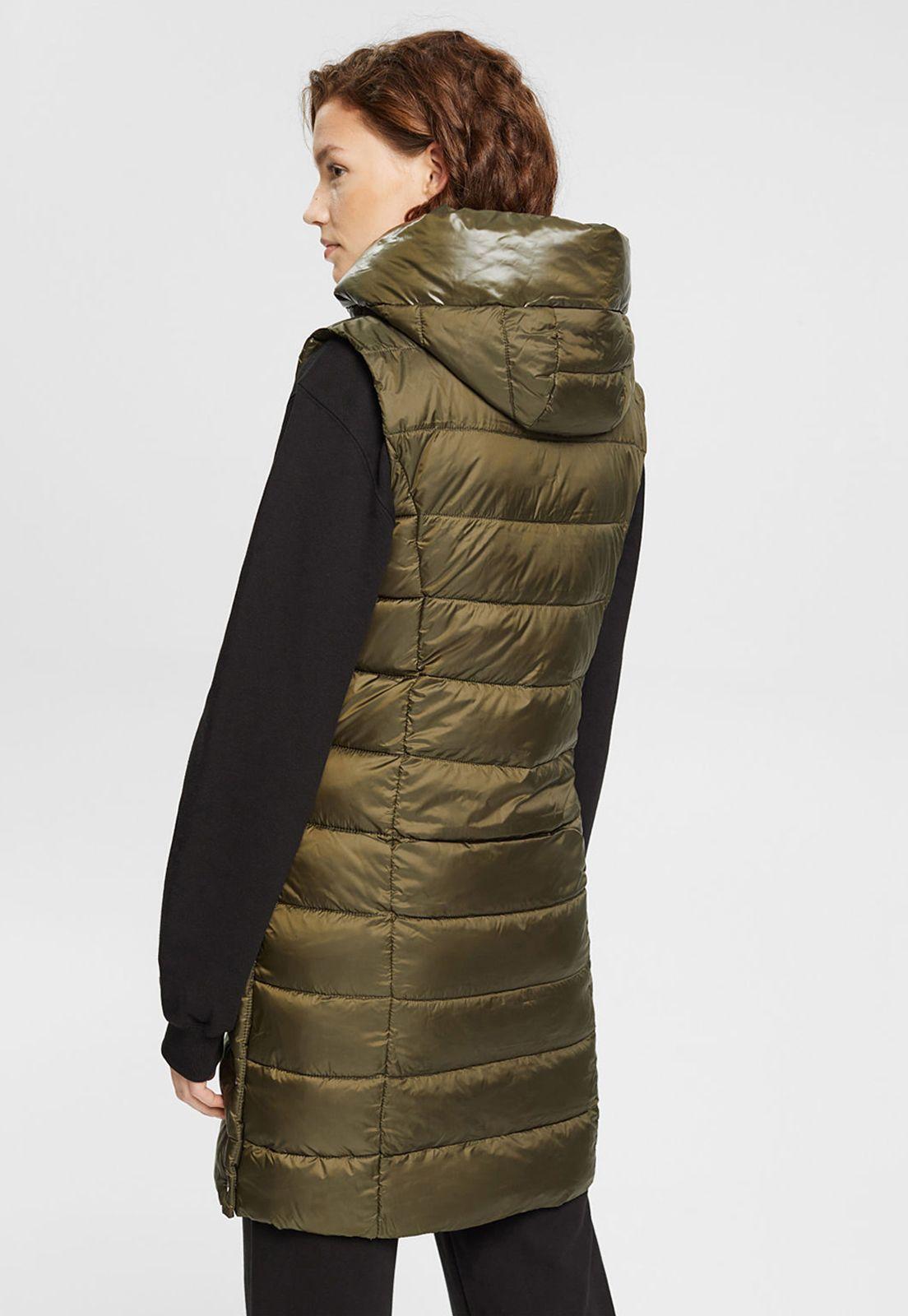 Parka Larga Acolchada Mujer Esprit-1
