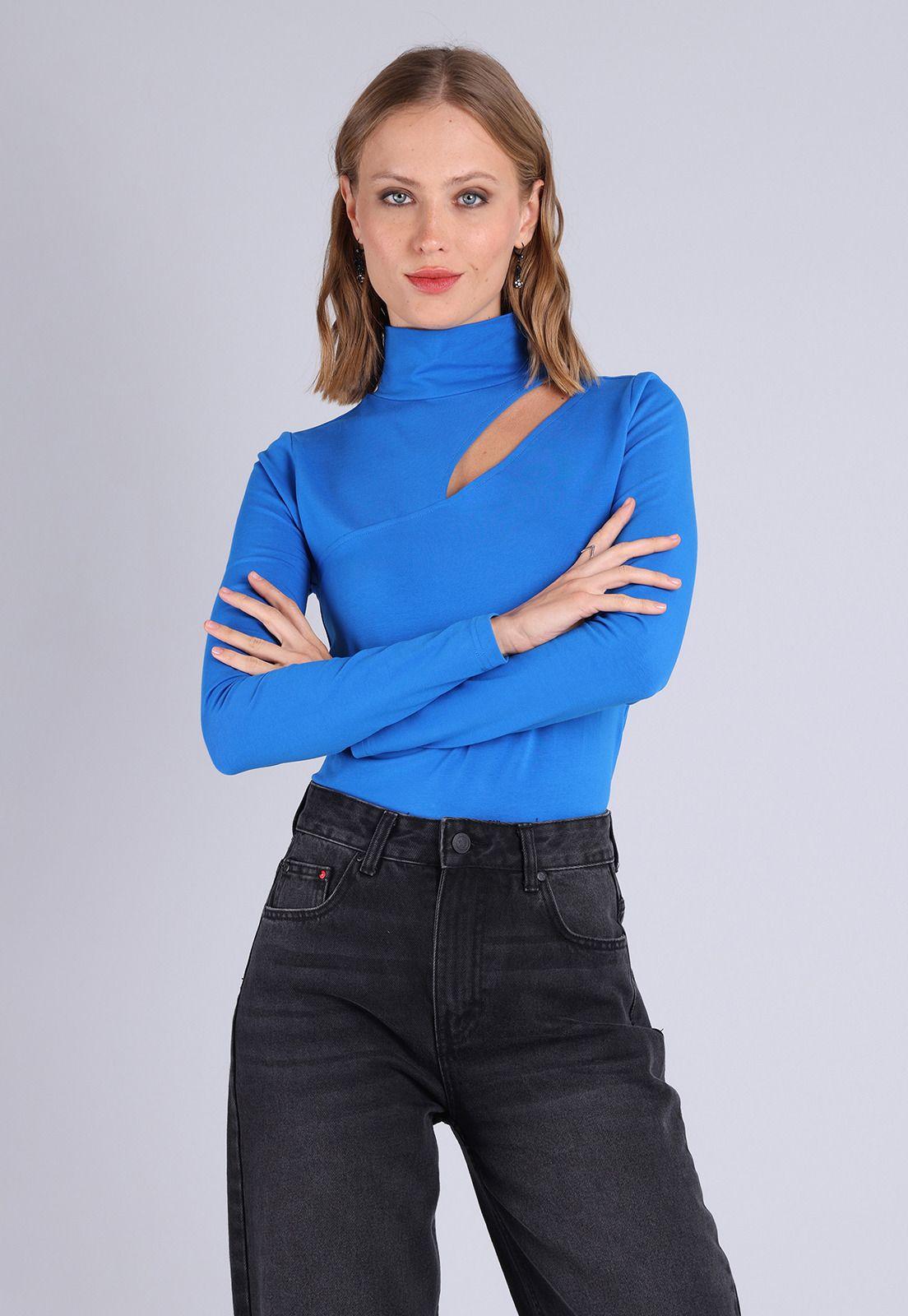 Polera Cuello Alto Mujer Soviet-0