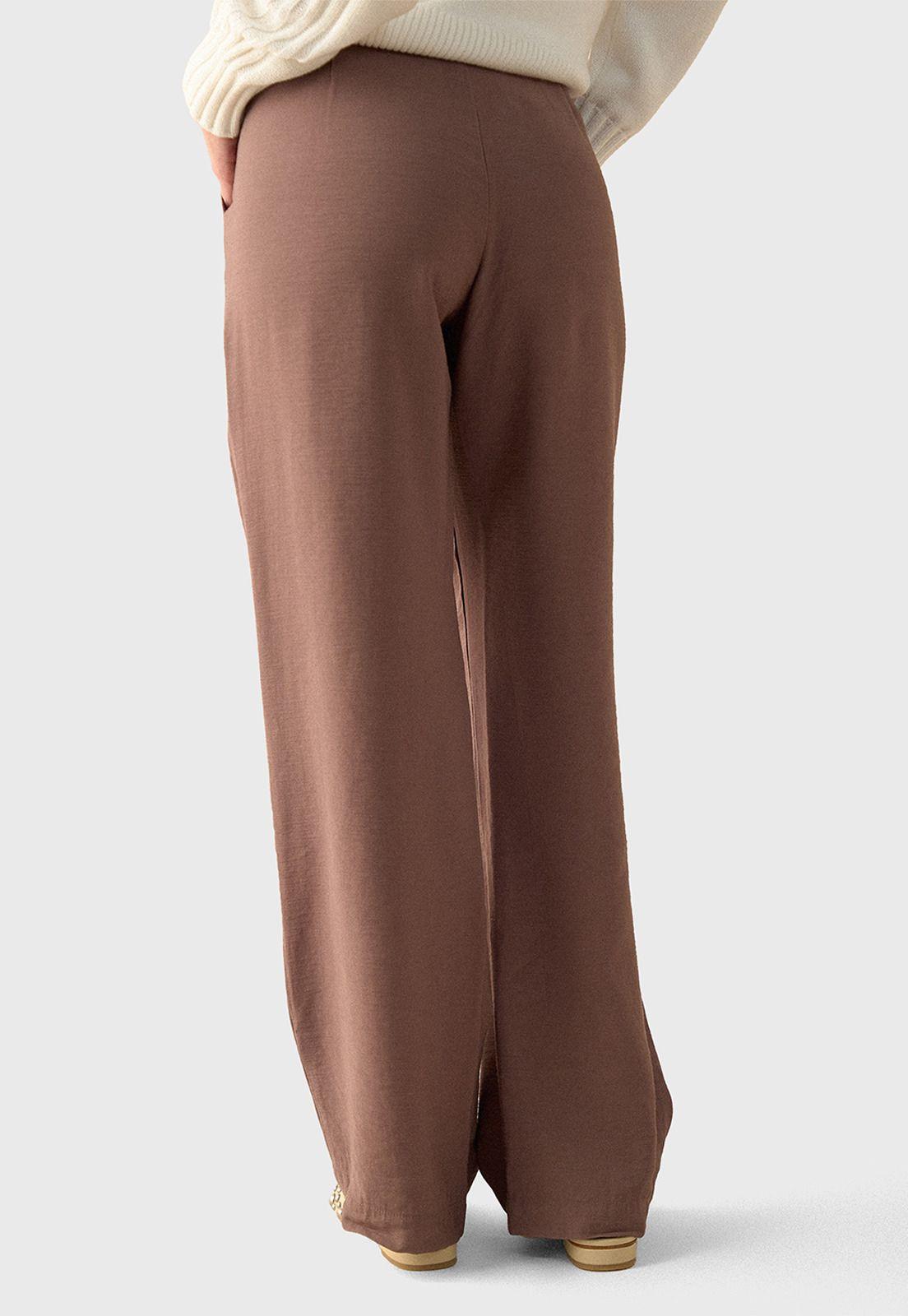 Pantalón Pierna Recta Con Pinzas Mujer Esprit 431G007-1