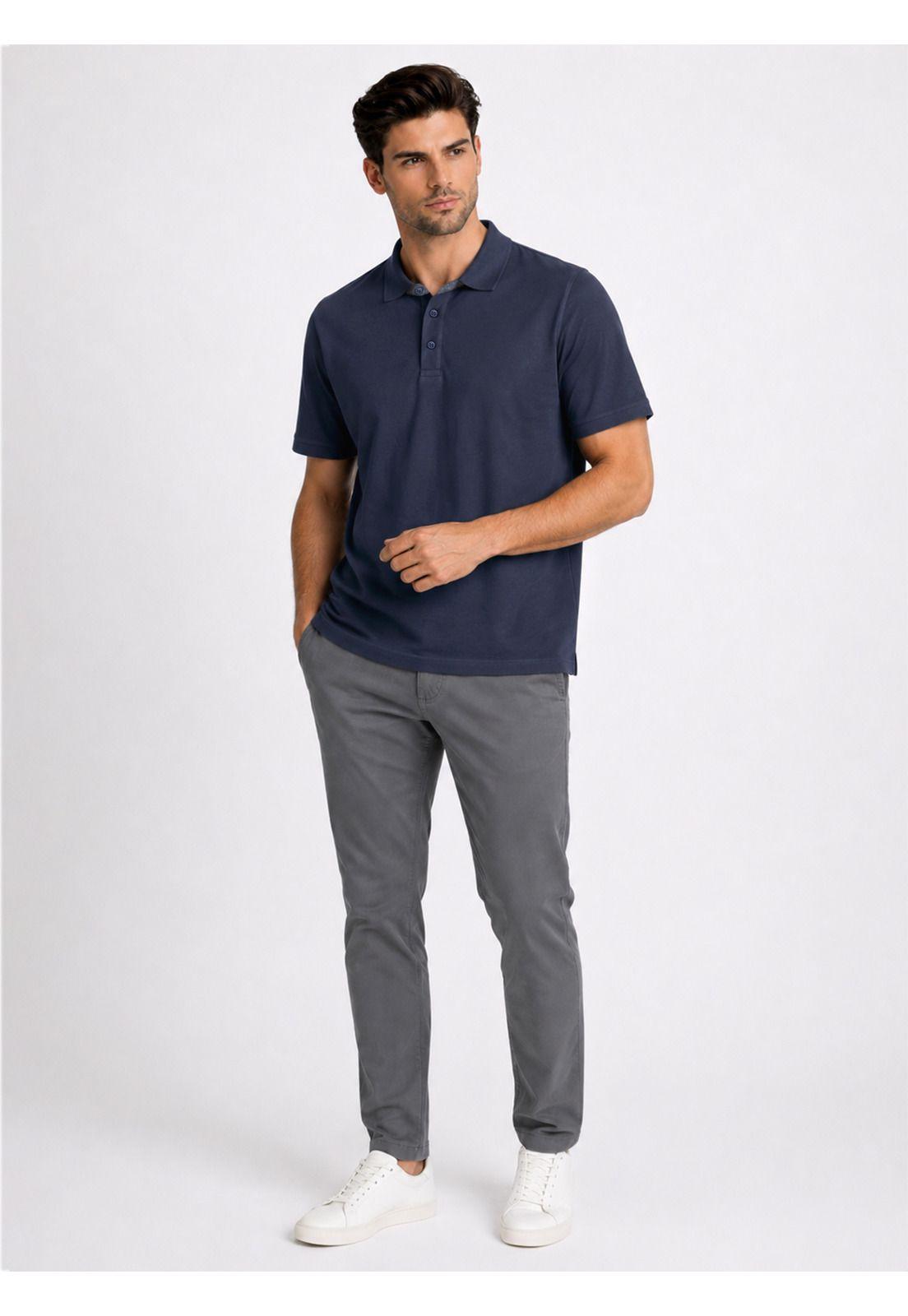 Polera Pique Regular Fit Azul Piero Butti PBDVK50AZ-2