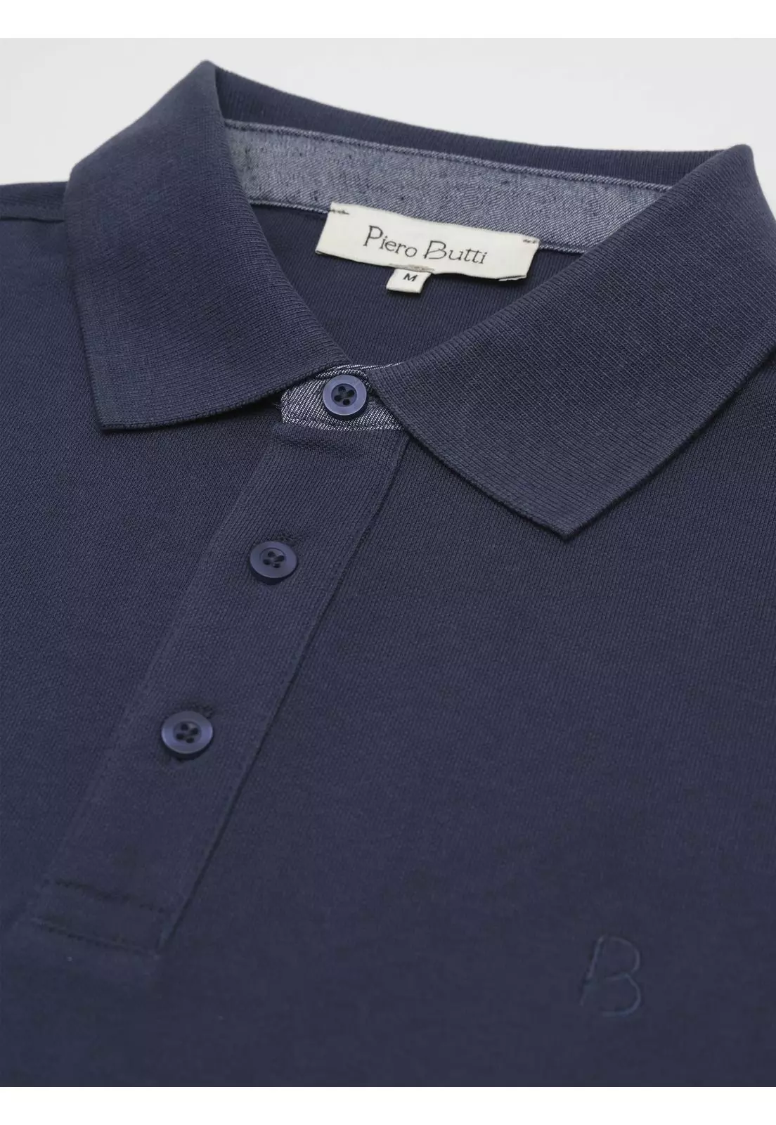 Polera Pique Regular Fit Azul Piero Butti PBDVK50AZ-3