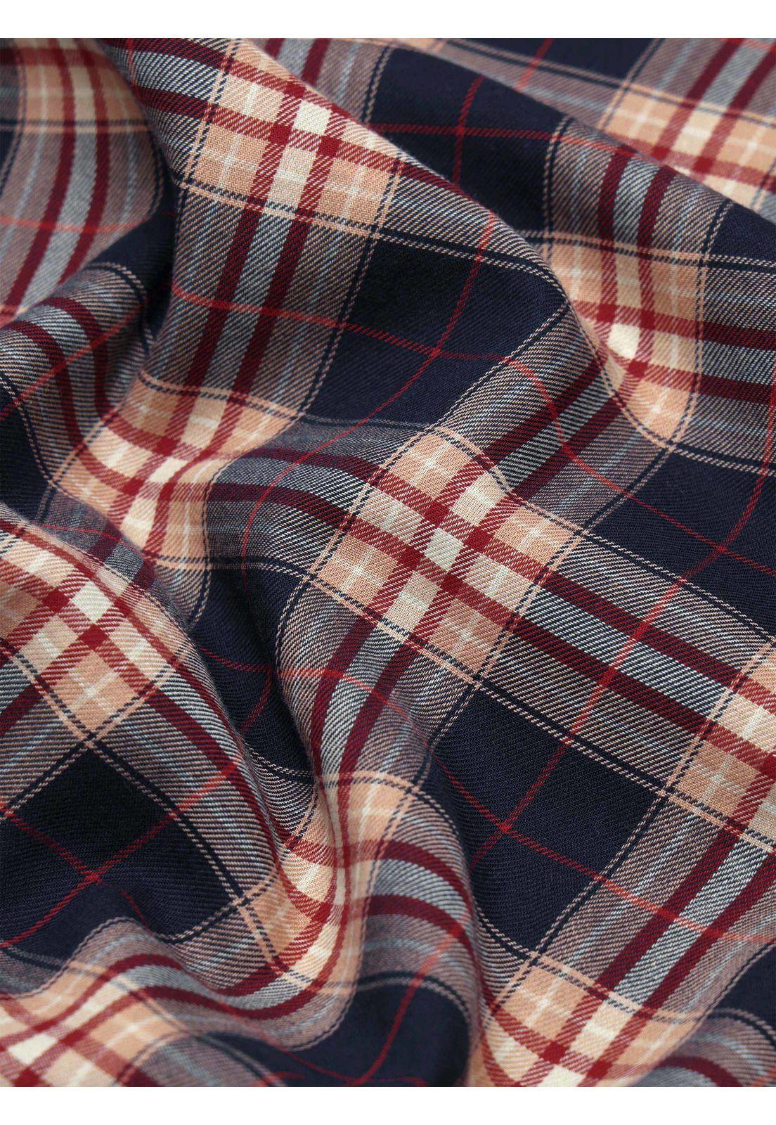 Camisa A Cuadros Regular Fit Naranja Arrow CM33046NA-6