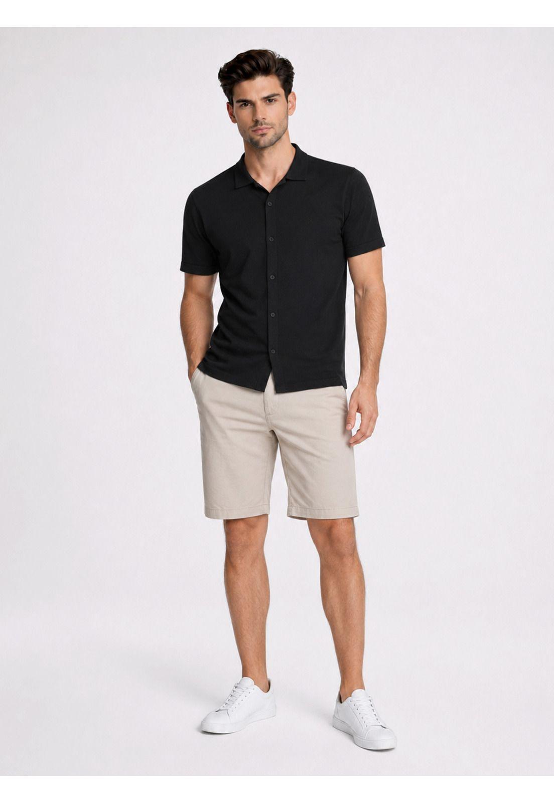 Polera Pique Abotonada Regular Fit Negro Piero Butti PBDVK52NE-3