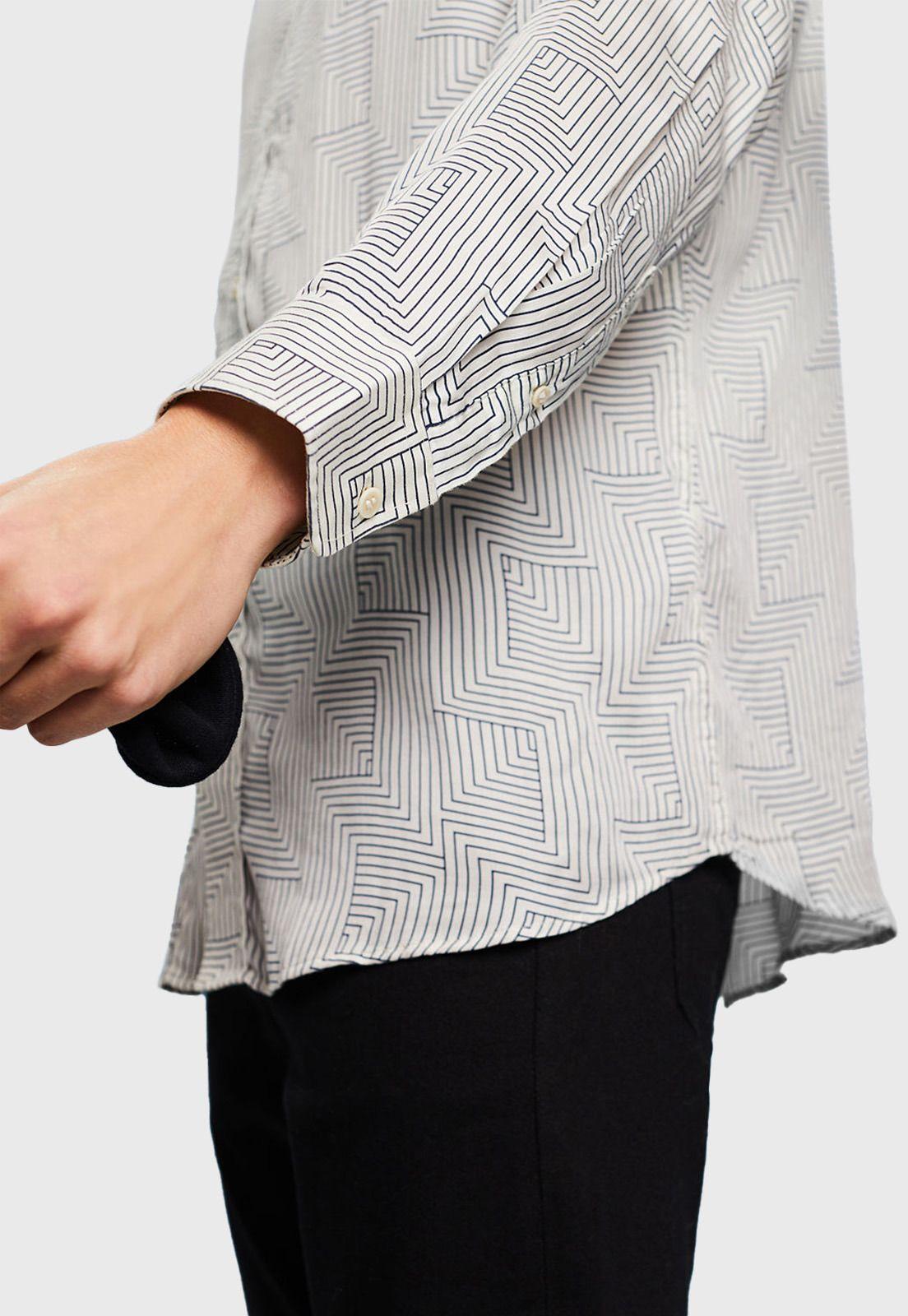 Camisa Estampada Hombre Esprit 113EE2F310-2