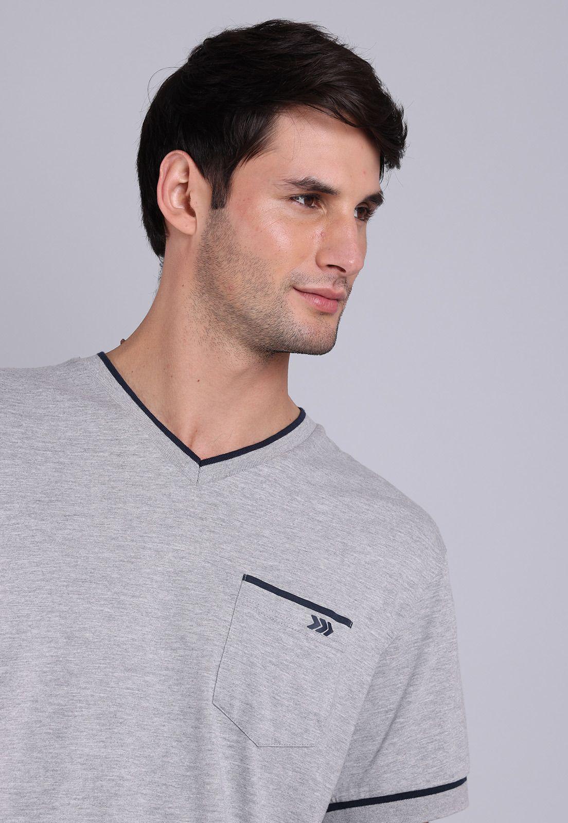 Pijama Corto Cuello En V Arrow P1V3003GR-2