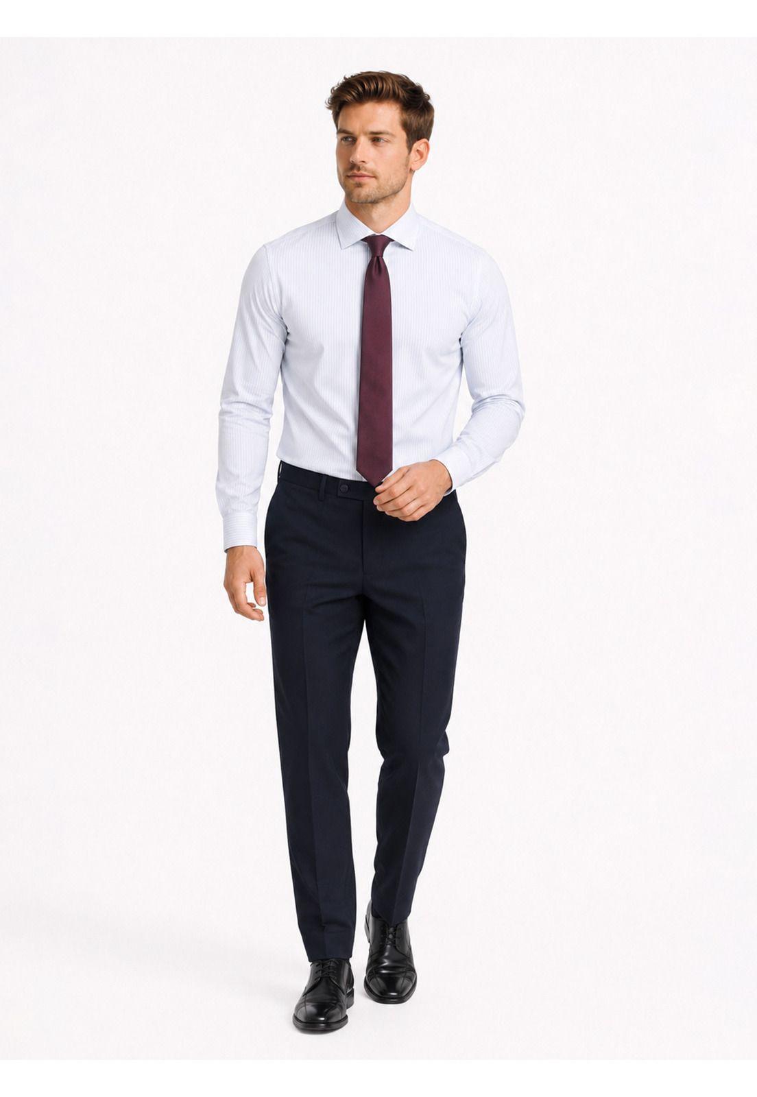 Camisa Formal Rayas Tailored Fit Blanco Arrow ARM0494BL-2