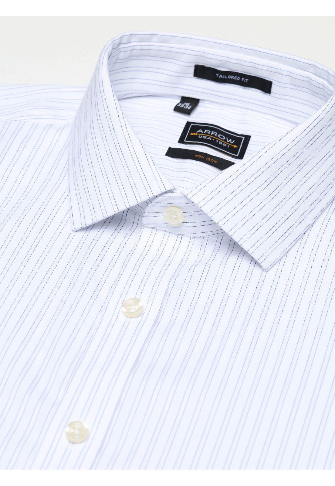 Camisa Formal Rayas Tailored Fit Blanco Arrow ARM0494BL-3