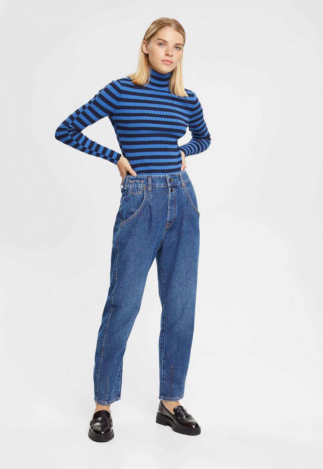 Jeans De Tiro Alto Mujer Esprit-0