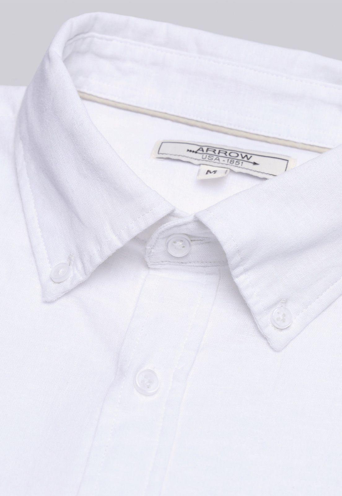 Camisa De Lino y Algodón Arrow CM32050BL-4