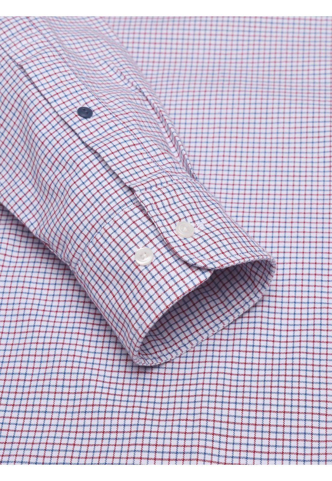 Camisa Oxford Spandex Regular Fit Rojo Arrow CM34009RO-5