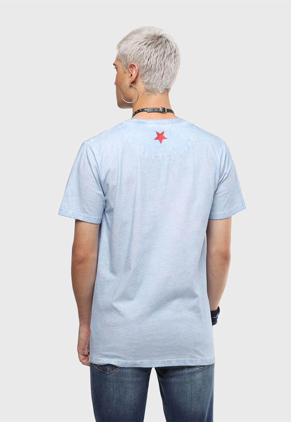 Polera Manga Corta Celeste Soviet-1