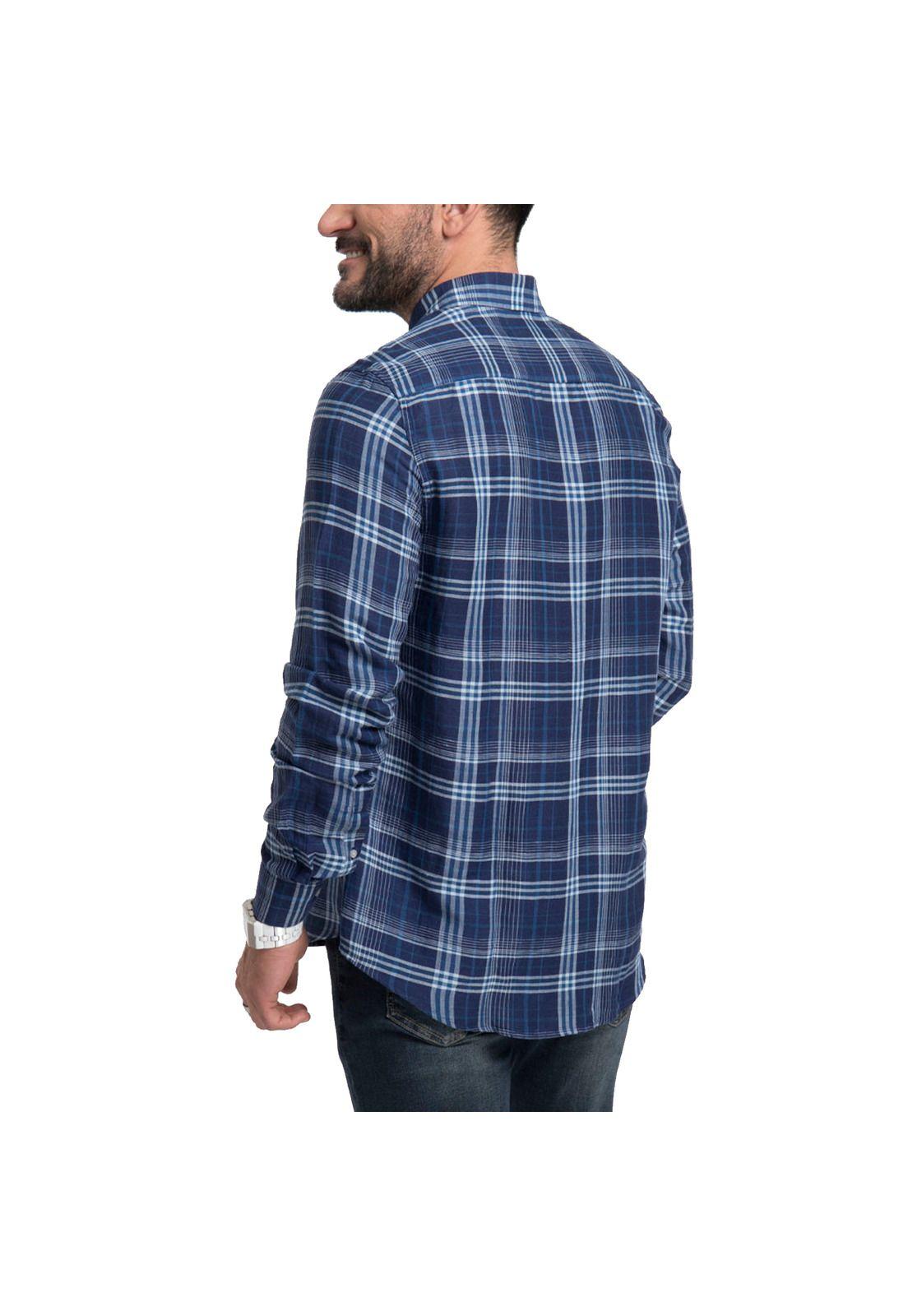 Camisa Escocesa Manga Larga-1