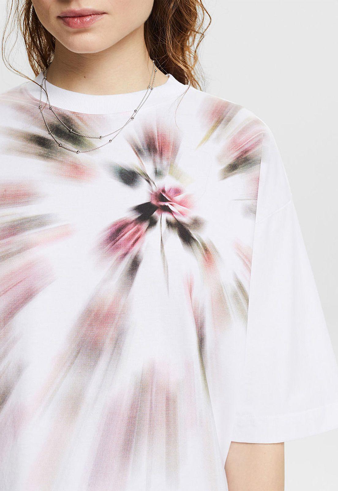 Polera Oversize Con Estampado Gráfico Mujer Esprit 054EE1K352-2