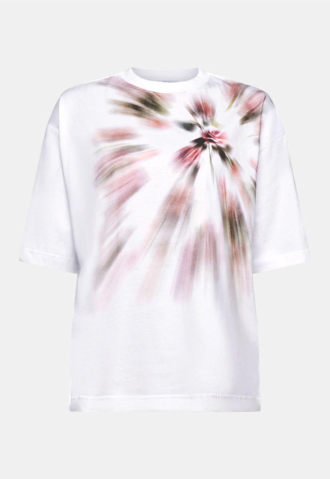 Polera Oversize Con Estampado Gráfico Mujer Esprit 054EE1K352-4