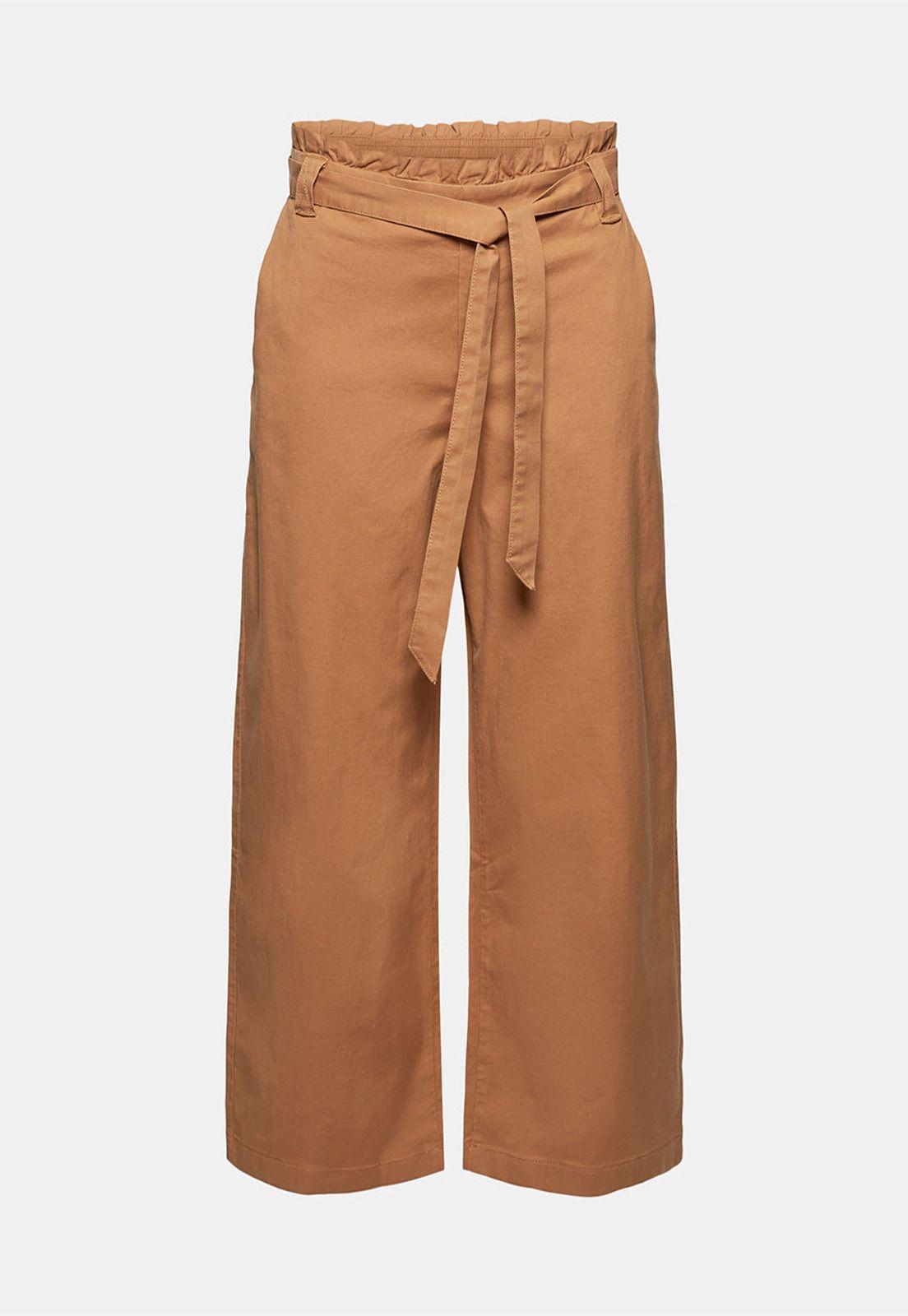 Pantalón Mujer Culotte Con Lino Esprit-3