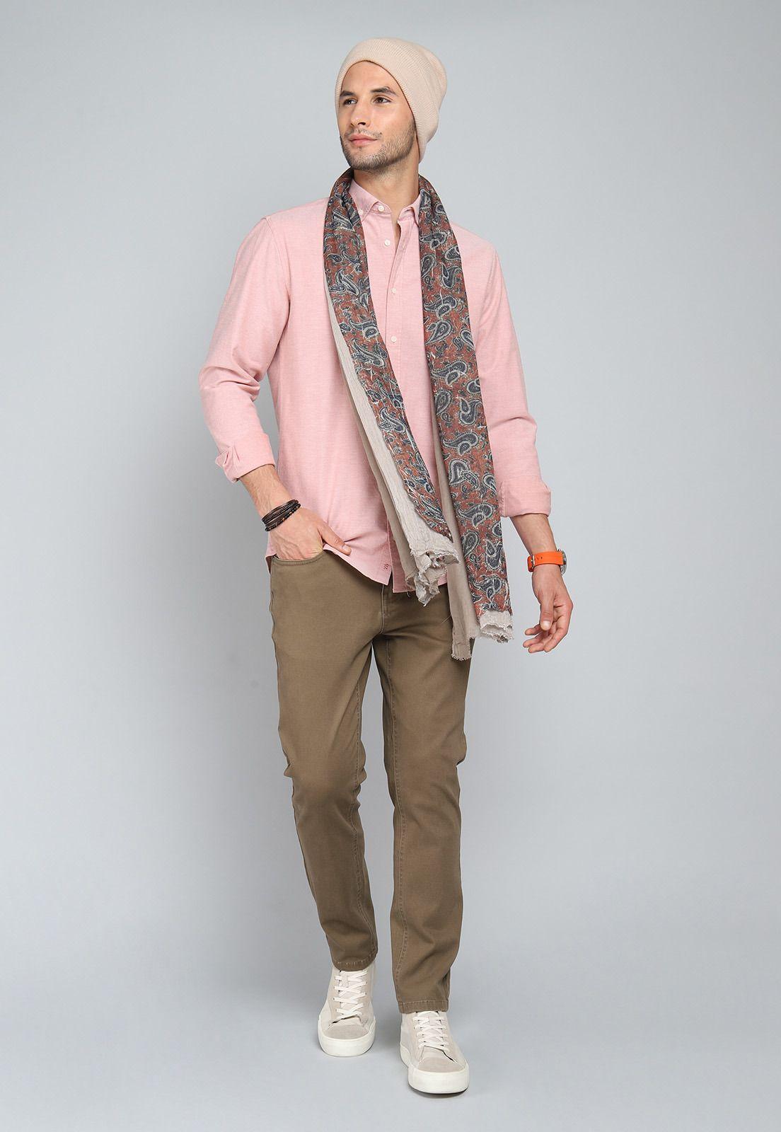 Camisa Oxford Spandex Arrow CM31001RO-3