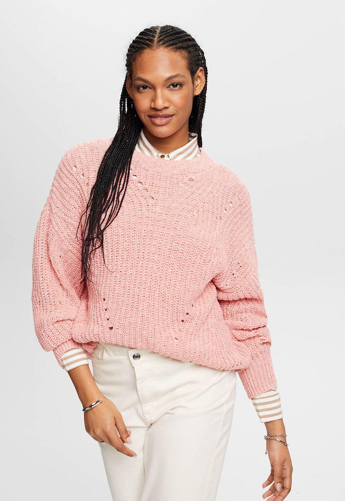 Sweater Con Diseño Trenzado Mujer Esprit-0