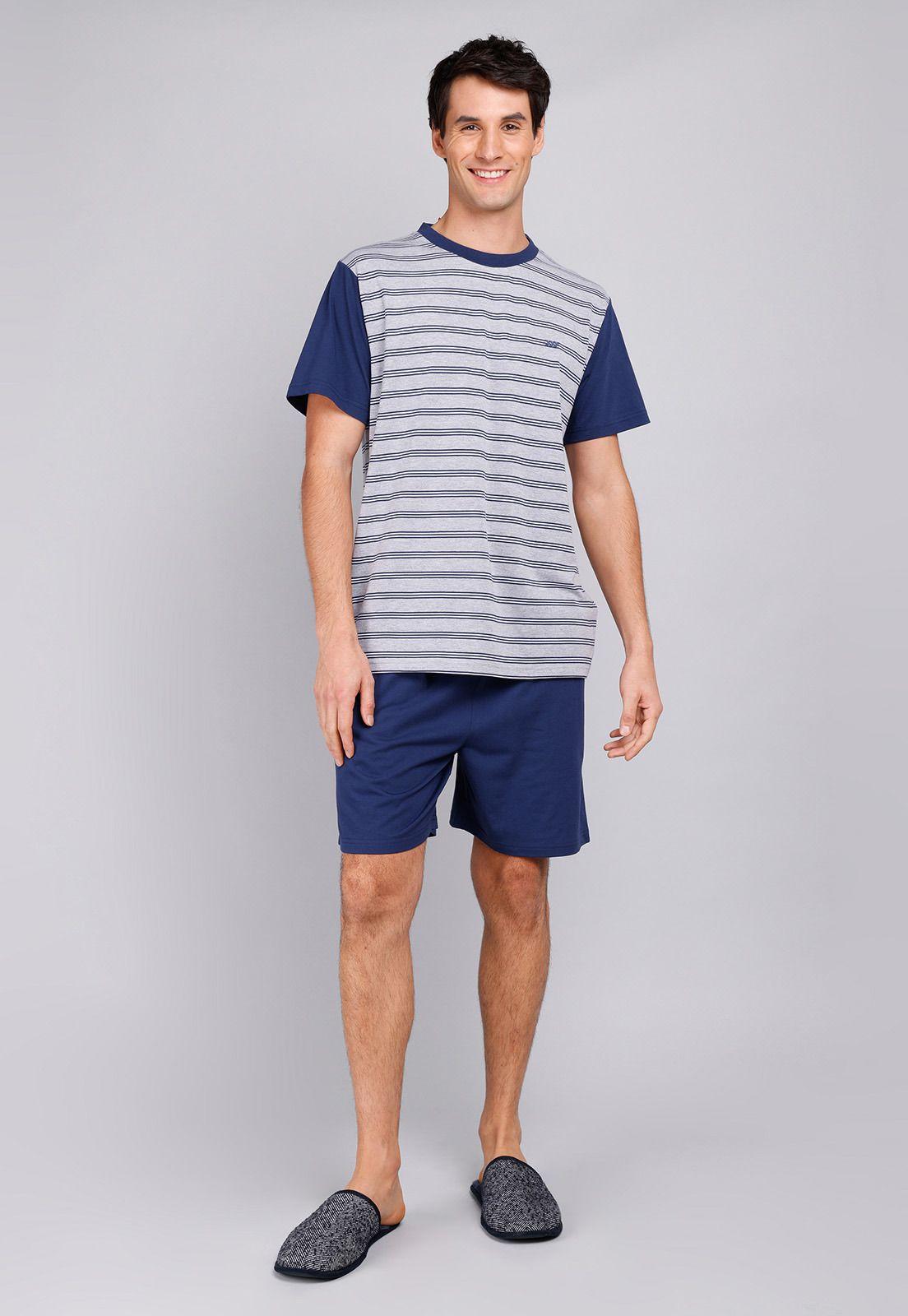 Pijama Corto Cuello Redondo Arrow P1V3212GR-3