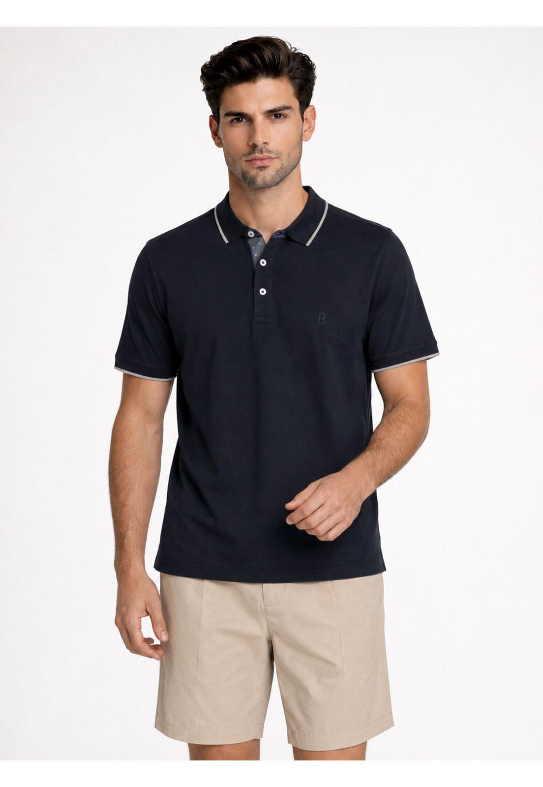Polera Pique Regular Fit Azul Marino Piero Butti PBDVK53NB-0