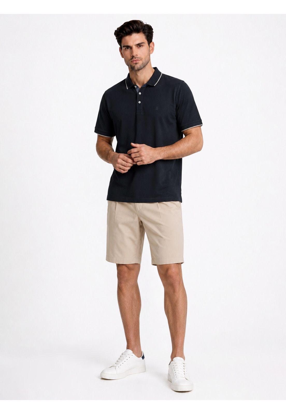 Polera Pique Regular Fit Azul Marino Piero Butti PBDVK53NB-3