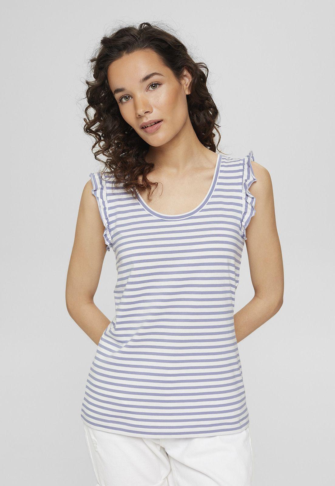 Polera Con Diseño A Rayas Esprit-0