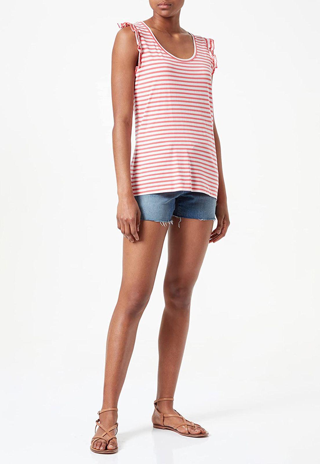 Polera Con Diseño A Rayas Esprit-0