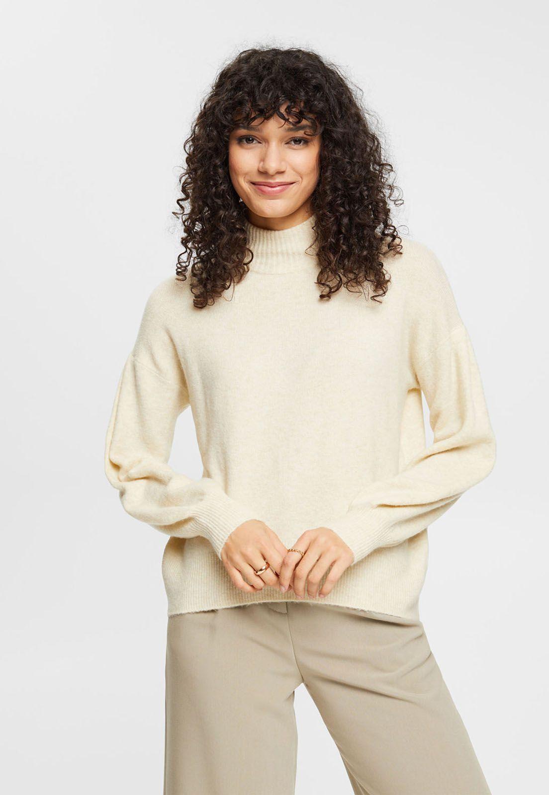 Sweater De Cuello Alto Mujer Esprit-0