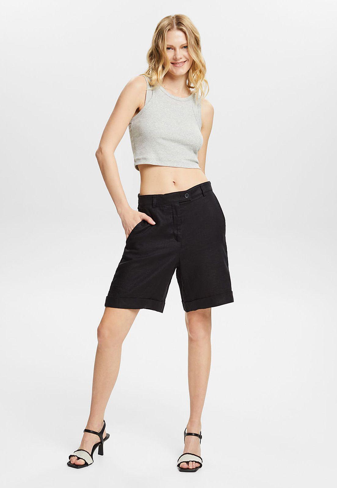 Short De Lino Mujer Esprit 044EE1C317-3