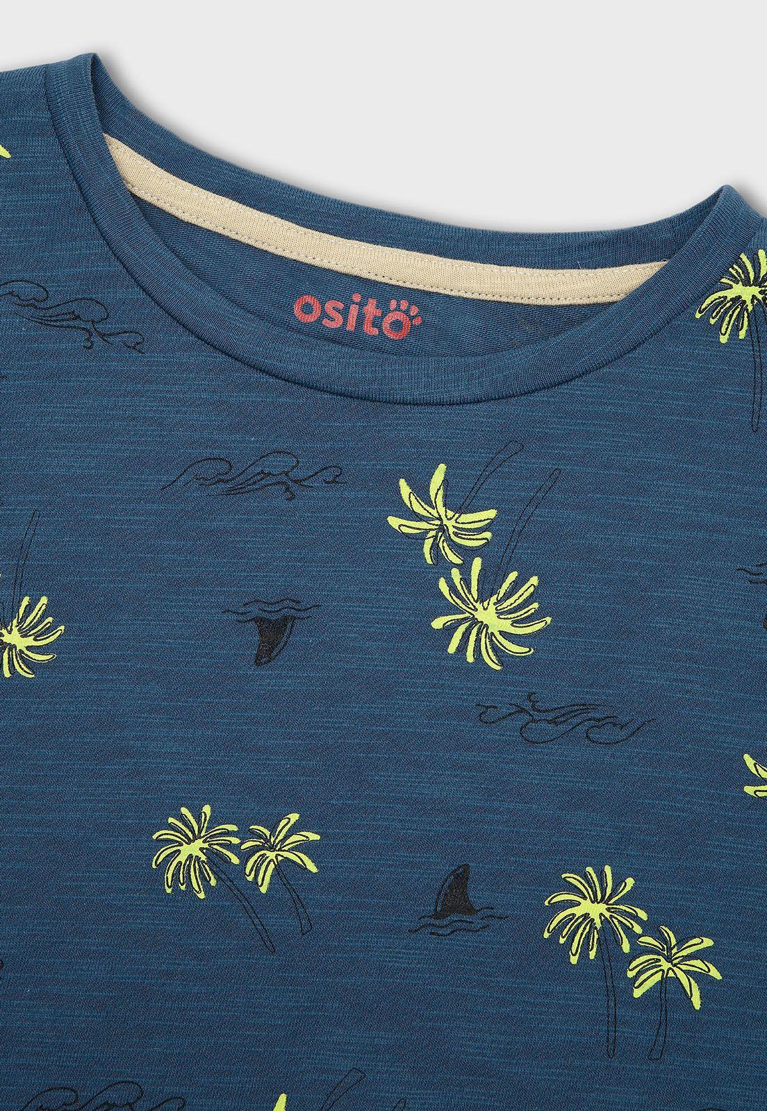 Polera Manga Corta Niño Osito POOV537AO-2