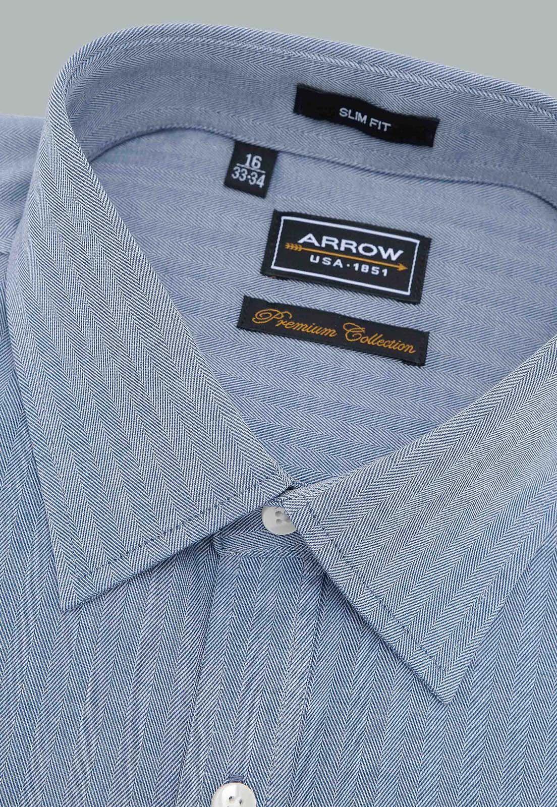 Camisa Hombre Arrow Formal Texturada Spandex Slim Fit-1