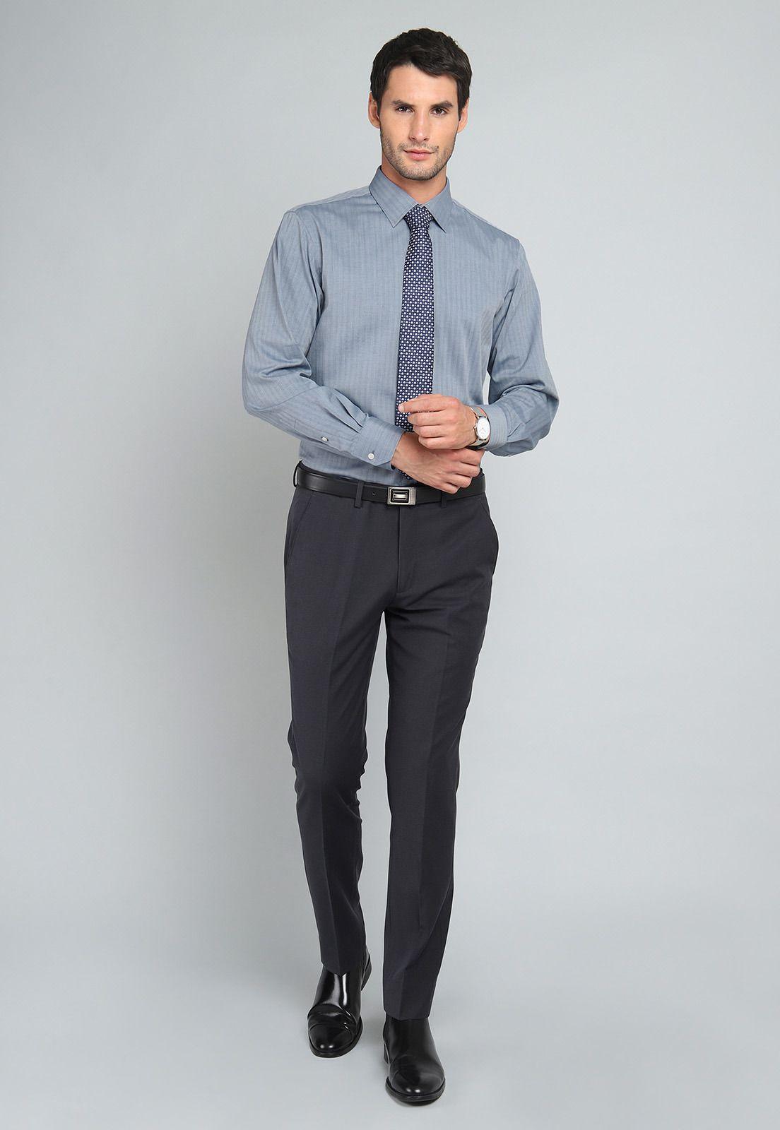 Camisa Hombre Arrow Formal Texturada Spandex Slim Fit-4