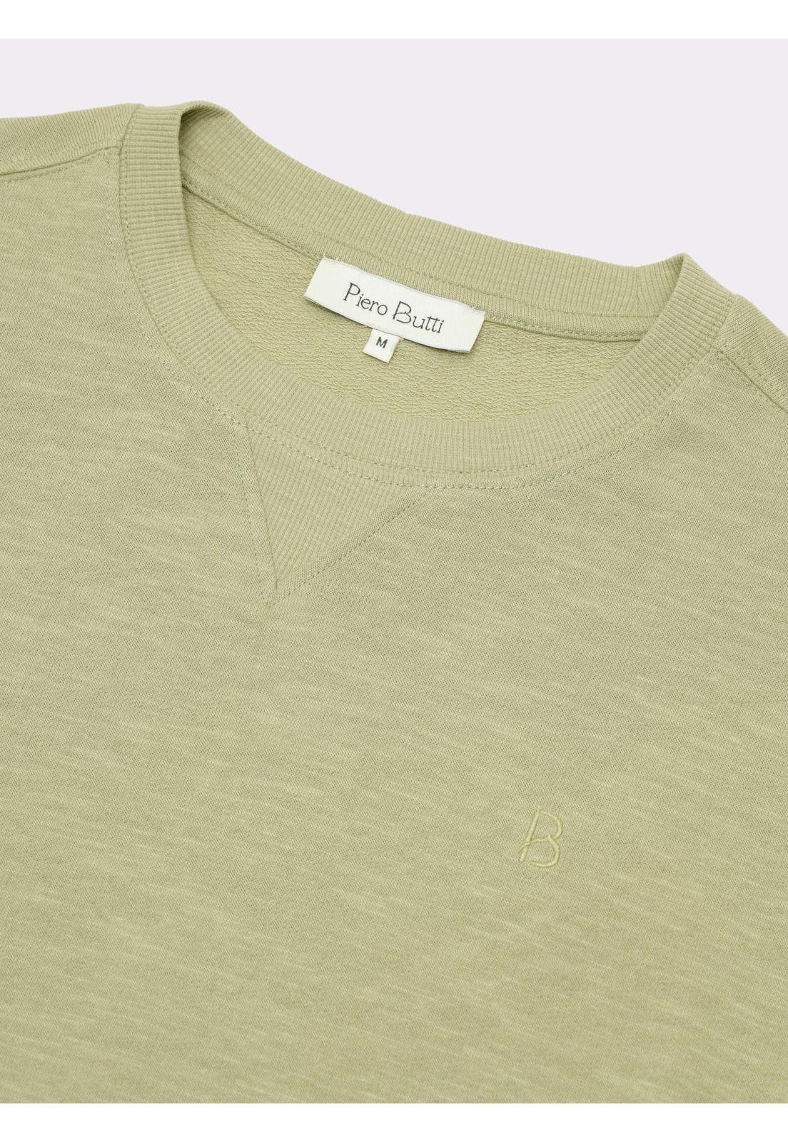 Polerón Cuello Redondo Regular Fit Verde Piero Butti PBDVJ41VE-4