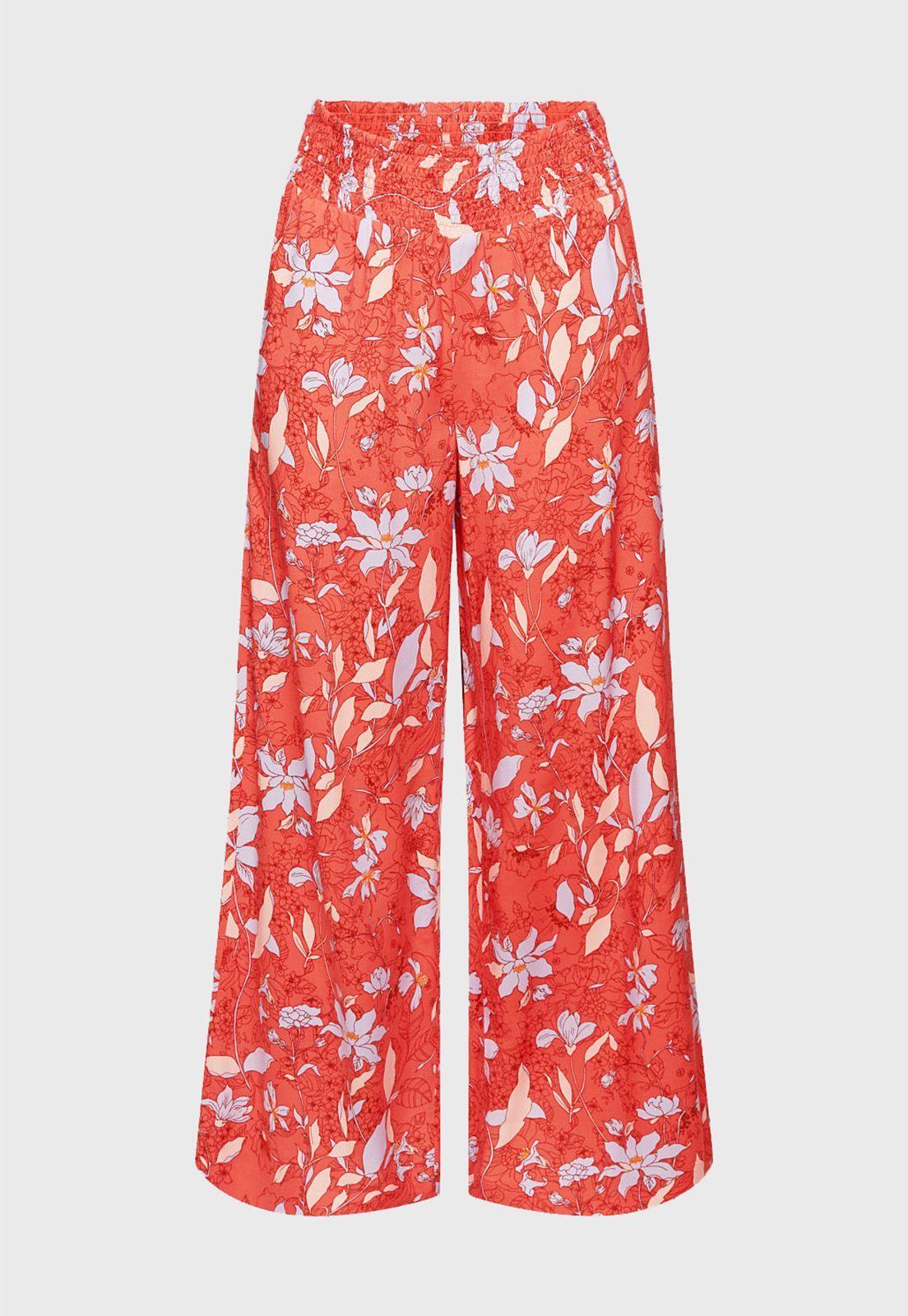 Pantalón Estampado Cintura Elástica Mujer Esprit Azul marino-3