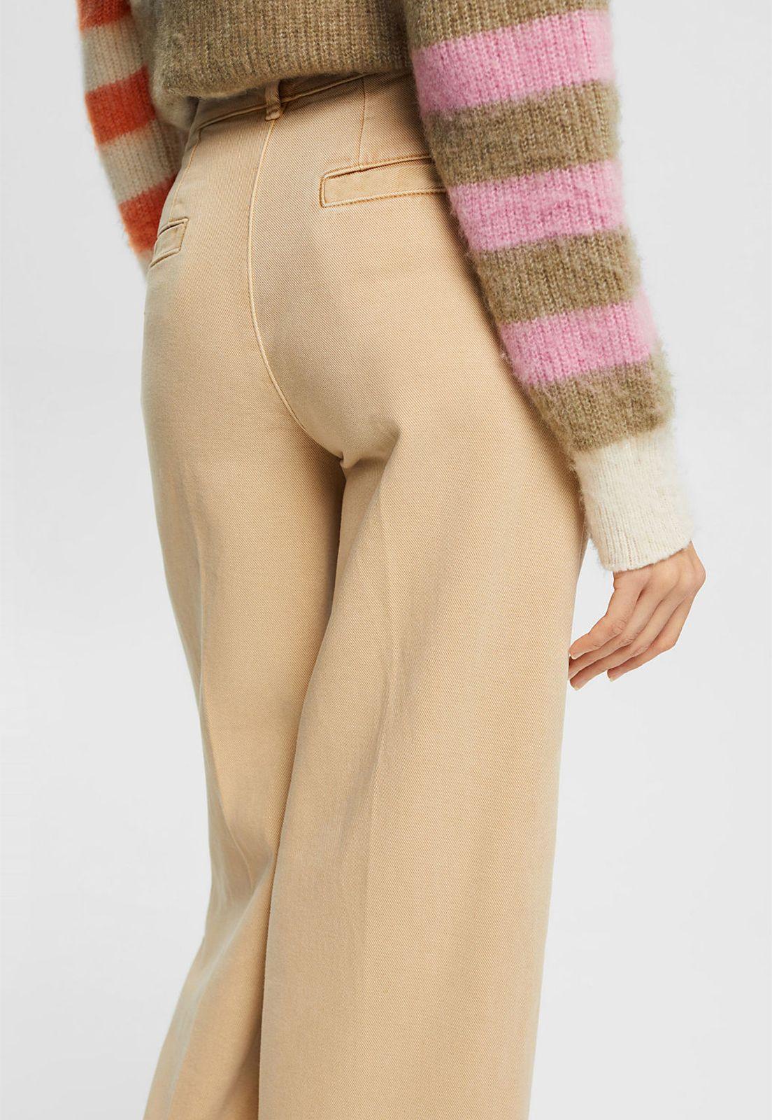 Pantalón De Pierna Ancha Mujer Esprit-2