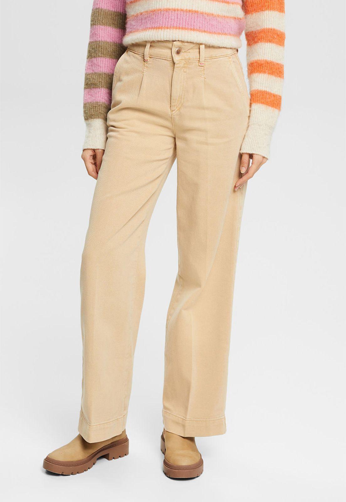 Pantalón De Pierna Ancha Mujer Esprit-0